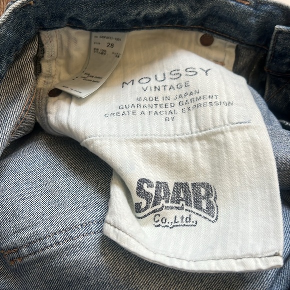 Moussy Vintage Evans Tapered Mid Rise Blue Jeans - Picture 11 of 11